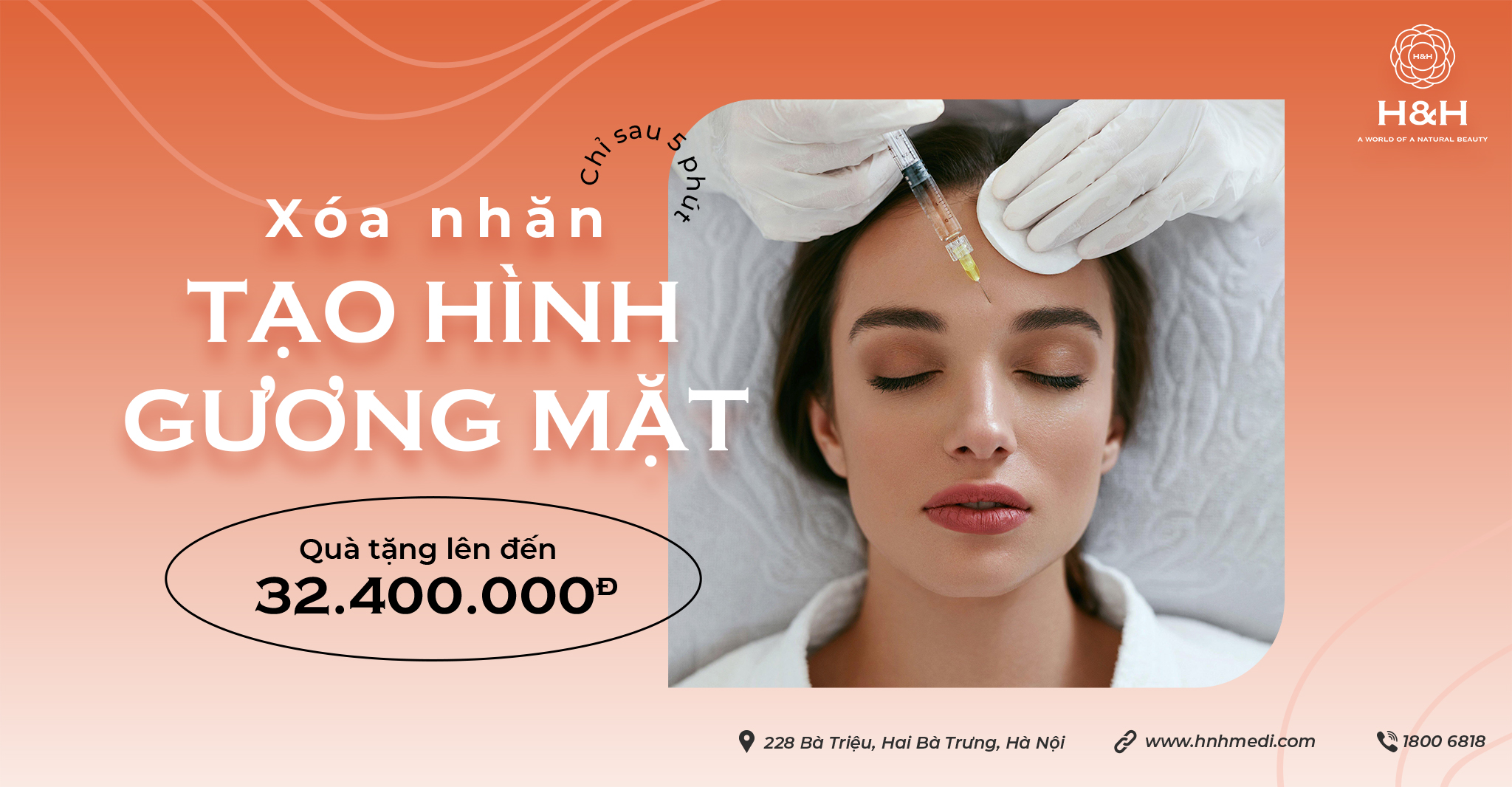 TẶNG QUÀ 32 TRIỆU CHO KHÁCH HÀNG ĐĂNG KÍ DỊCH VỤ TIÊM FILLER – BOTOX TRONG THÁNG NÀY!