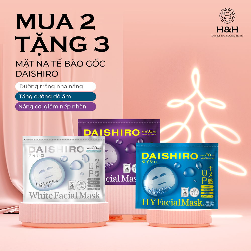 MUA 2 TẶNG 3: Mặt nạ tế bào gốc DaishiroNhật Bản